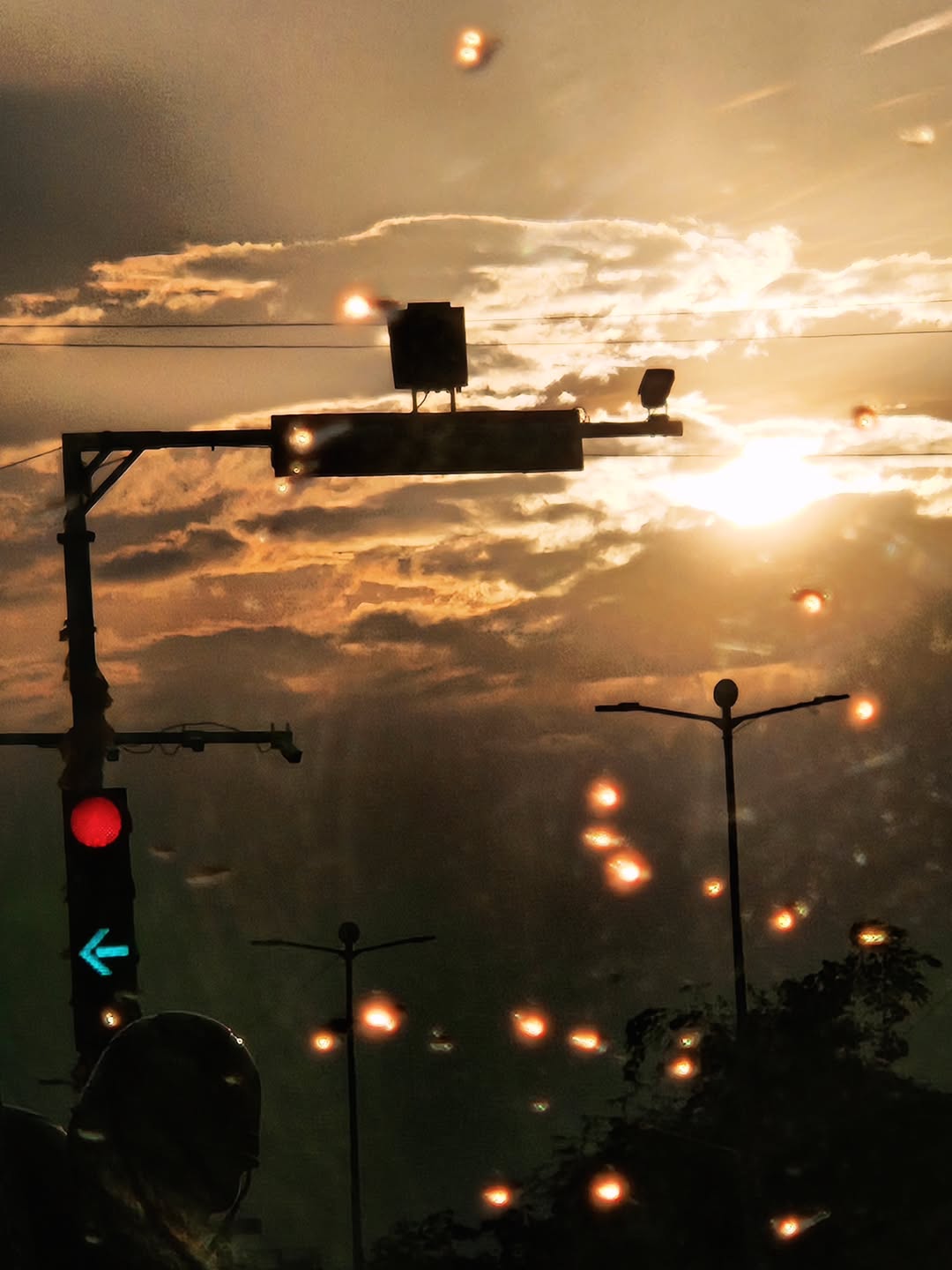 Monsoon Light — from the road